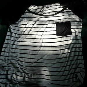 Black and white striped shirt